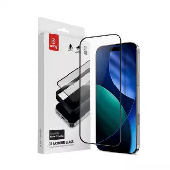 Protector de pantalla de cristal templado Crong para iPhone 17 Pro Max — servicio de instalación incluido