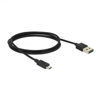 Cable USB DeLOCK 83844 USB 2.0 1 m USB A Micro-USB B negro