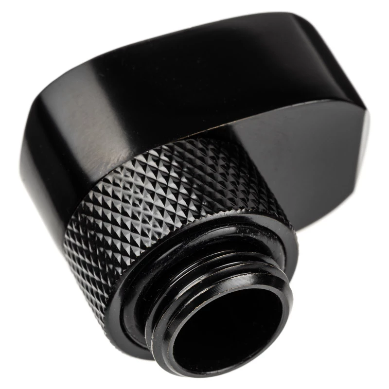 Racor Alphacool 17601 — racor para sistema de refrigeración líquida de PC, latón, negro, 1 ud.
