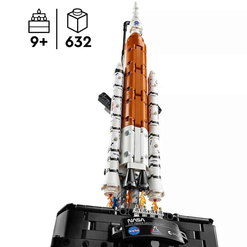 LEGO TECHNIC 42221 Cohete del sistema de lanzamiento espacial Artemis de la NASA