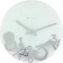 Reloj NeXtime 8115 Dropped, Ø43 cm, pared, plata