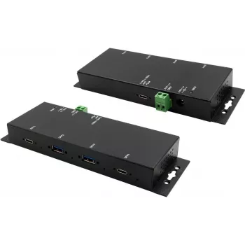 Exsys EX-1234HMVS - Hub - 4 x USB 3.2 Gen 2 - sobremesa, montaje en pared - DC (EX-1234HMVS)
