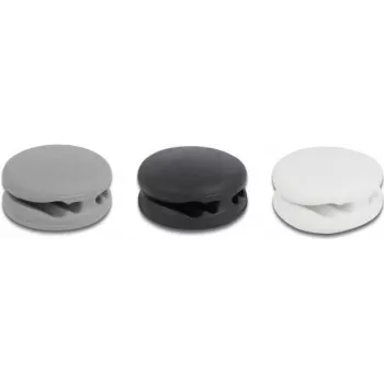 Sujetacables DeLOCK 18339 negro gris blanco 3 uds.