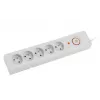 Regleta de enchufes Armac Z5 5m 5x 230V PL 10A Organizador de cables gris