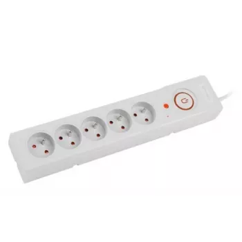 Regleta de enchufes Armac Z5 5m 5x 230V PL 10A Organizador de cables gris