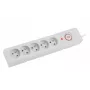 Regleta de enchufes Armac Z5 5m 5x 230V PL 10A Organizador de cables gris