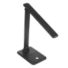 Lámpara de mesa LED MACLEAN MCE614B — regulable, brazo plegable ajustable, 9W, 3000K/4500K/6500K, negra