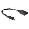 Cable HDMI DeLOCK 65391 0,23m tipo A a tipo D Negro
