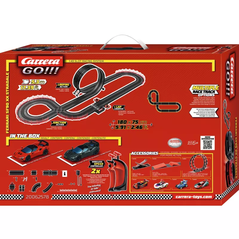 Set de slot CARRERA Ferrari SF90 XX Stradale Wireless – Carrera GO!!!