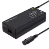Cargador de batería QOLTEC cargador para e-bike 36V 42V 2A 3P GX16
