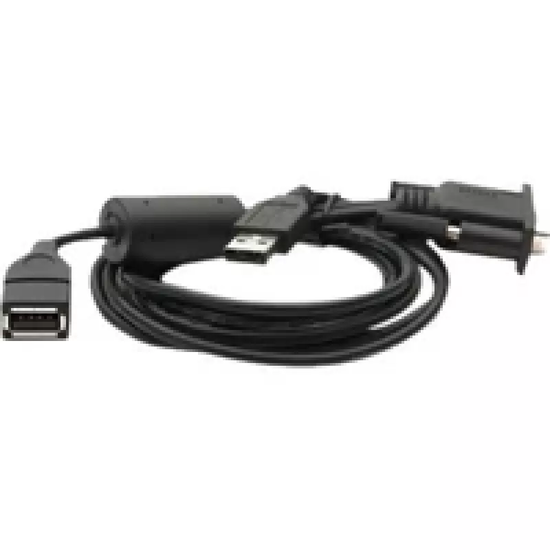 Cable en Y USB de la serie VM – USB/USB1-PORT a conector macho USB Type-A 6 ft (1,8 m) host y conector hembra USB Type-A 0,5 ft (0,15 m) client