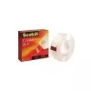 Cinta adhesiva 3M Scotch Crystal Clear 600, 19 mm x 33 m, cartón altamente transparente, desenrollado ligero y silencioso (C6001933)