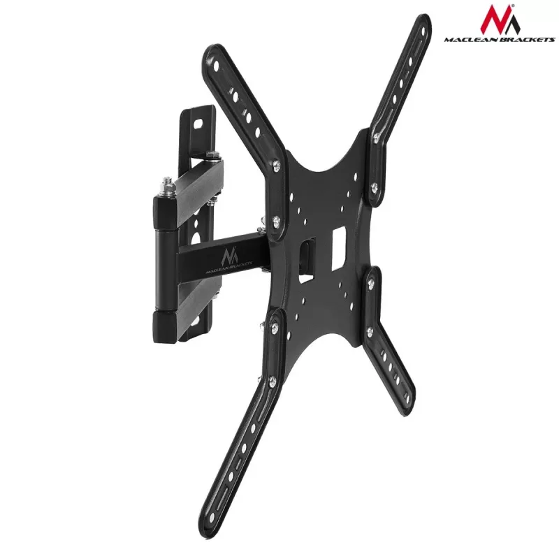 Soporte de pared para TV Maclean MC-759 para pantallas de 13–55 pulgadas, capacidad de carga 30 kg, VESA 75x75–400x400, inclinable y profundidad ajustable