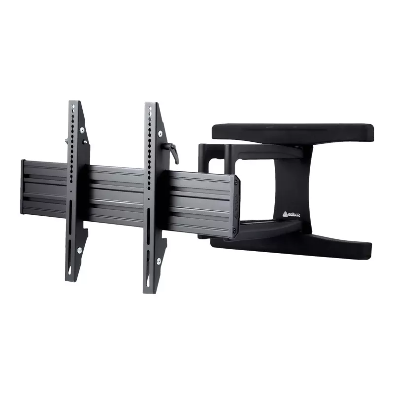 Edbak VSM654 soporte de pared con brazo giratorio, 65–86 pulgadas, 45 kg, negro