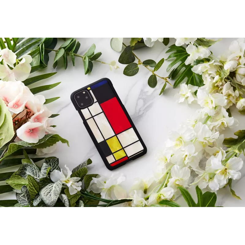 Funda para smartphone iKins para iPhone 11 Pro Max – Mondrian negro funda protectora