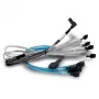 Cable SAS BROADCOM 05-60005-00 — 1 m, x8 SFF-8654 a 2× U.2 SFF-8639