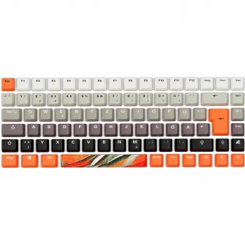 Teclado gaming mecánico Sharkoon SKILLER SGK50 S3 Design Bundle D6 — naranja/gris