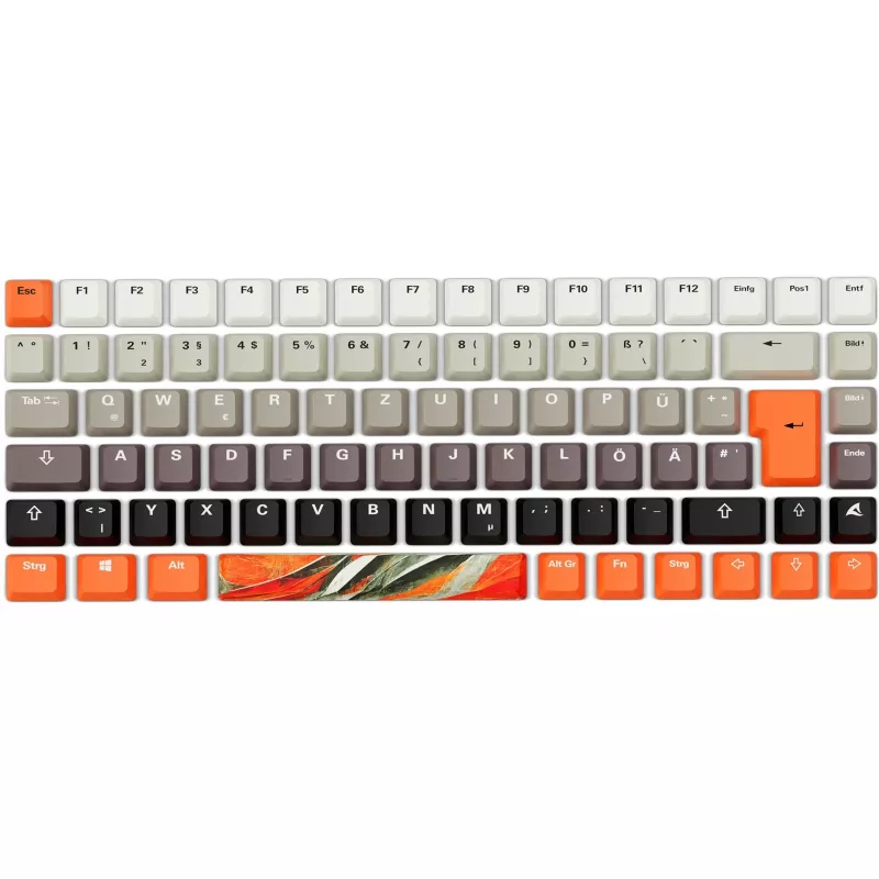 Teclado gaming mecánico Sharkoon SKILLER SGK50 S3 Design Bundle D6 — naranja/gris