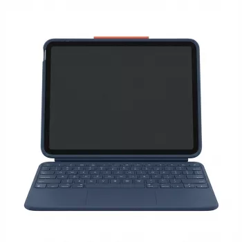 Funda con teclado Logitech Rugged Combo 4 Touch para iPad 10.ª gen. – Classic Blue