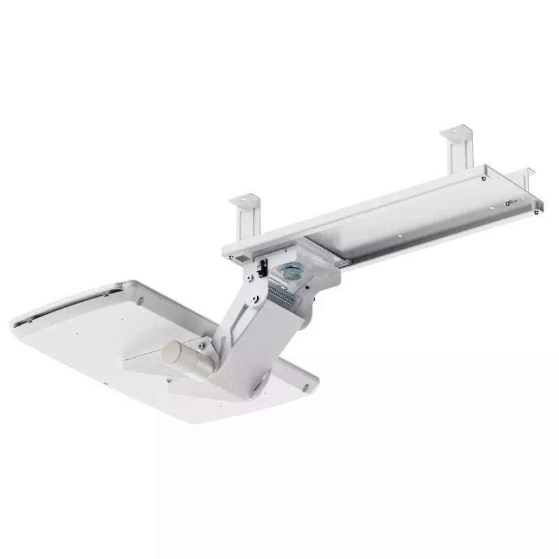 Soporte de teclado MACLEAN MC-156 W — bandeja regulable bajo mesa, carga máx. 5 kg