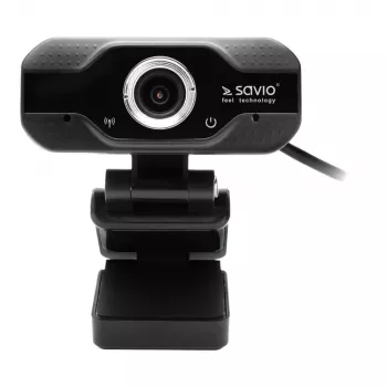 Cámara web Savio USB Full HD con micrófono integrado