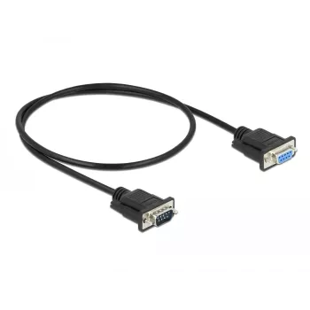 Cable serie DeLOCK 86613 negro 0,5 m RS-232
