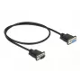 Cable serie DeLOCK 86613 negro 0,5 m RS-232