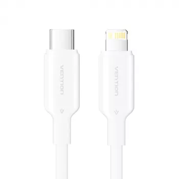 Cable USB-C a Lightning 3A 480Mbit/s 1 m BLANCO