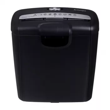 Destructora de papel Activejet ASH-0601S, P-2, 10 l, corte en tiras de 6 mm, 6 hojas, negro.