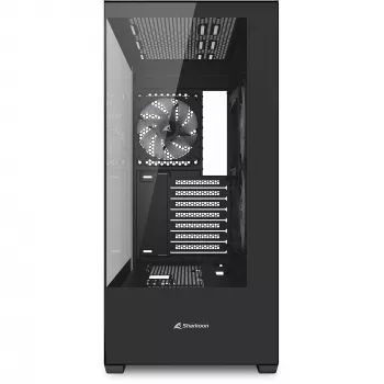 Caja Sharkoon SK6 ARGB torre ATX negra – caja mid-tower ATX con iluminación ARGB y ventana lateral de cristal templado