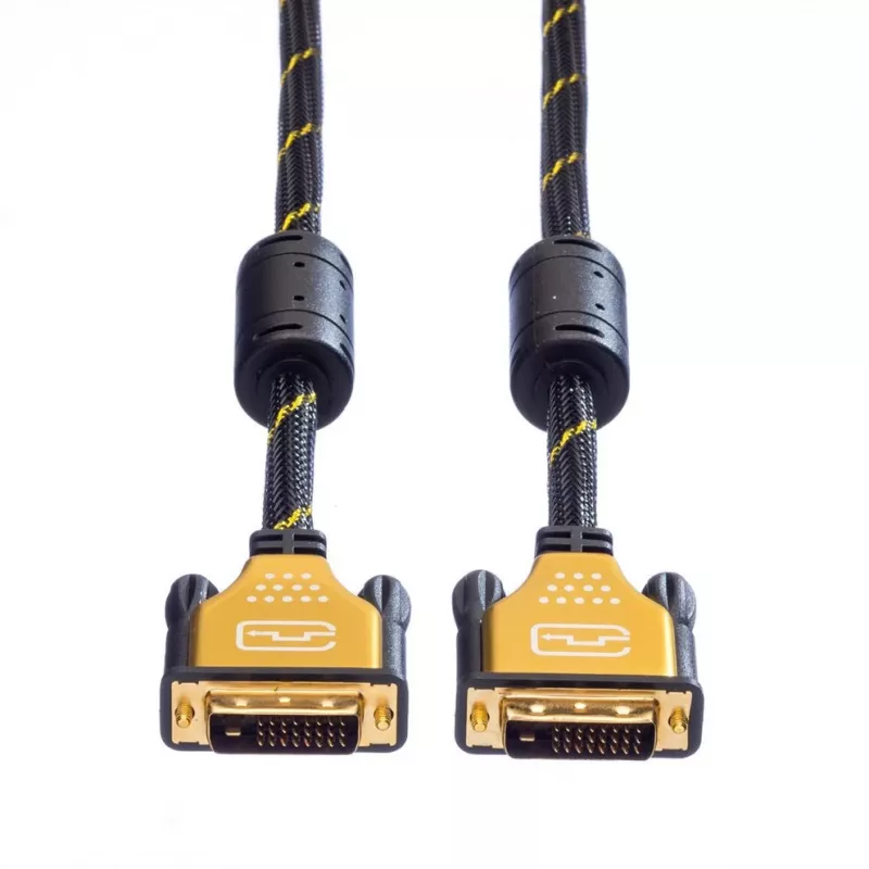 Cable de monitor DVI ROLINE GOLD 5m modelo 11.04.5514