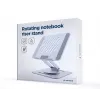 Soporte elevador para portátil GEMBIRD NBS-DR1-01 – base giratoria, altura ajustable, gris espacial