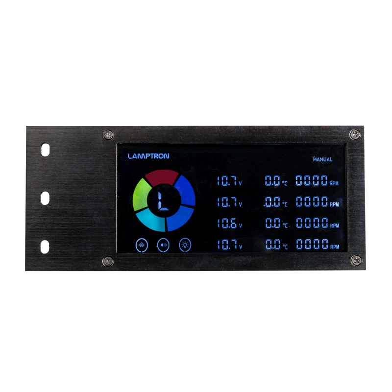 Controlador de ventiladores y LED RGB PCI Lamptron SM436 Sync Edition, negro