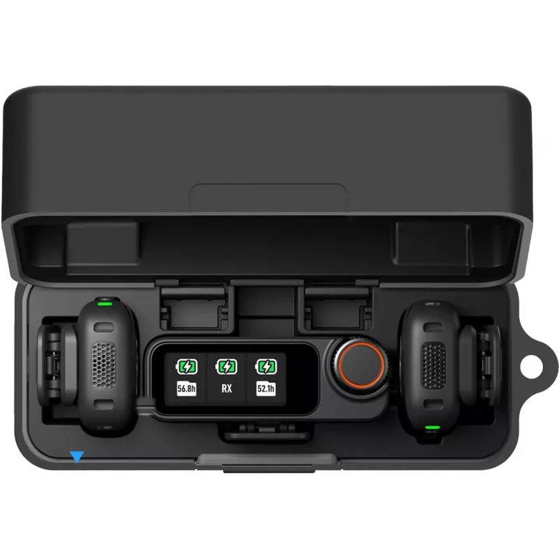 Funda protectora de silicona PULUZ para el estuche de carga del DJI Mic 3 (negra)