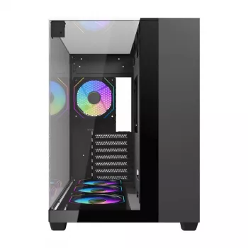 Caja para ordenador Darkflash TH285 (negra) + 4 ventiladores