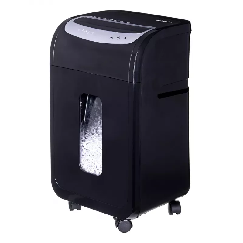 Activejet ASH-2502C trituradora de papel, P-4, 25 hojas, 28 l, fragmentos de 4x40 mm, negro