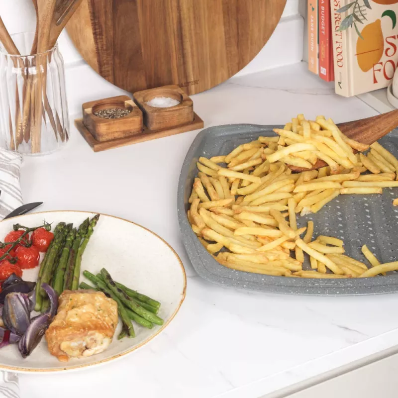 Bandeja para patatas fritas Salter BW08473G1EU7 38 cm Marblestone