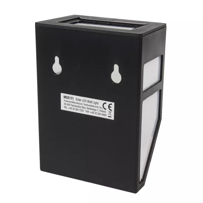 Lámpara solar de jardín MACLEAN MCE171 pack de 2 luminarias LED solares para exterior