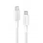 Cable USB-C a USB-C Anker Innovations 322 nailon 0,9M 60W blanco - cable - digital/datos (A81F5G21)