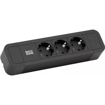 Cable alargador de corriente Bachmann Primo 2 2 m 3 tomas de corriente AC negro