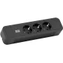 Cable alargador de corriente Bachmann Primo 2 2 m 3 tomas de corriente AC negro