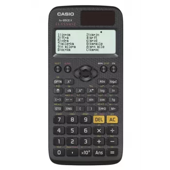 CASIO FX-85CEX CALCULADORA CIENTÍFICA DE BOLSILLO, OFICINA, ESCUELA, 379 FUNCIONES, 77X166MM, NEGRA