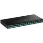 TRENDnet TPE TG161H - switch - 16 x 10/100/1000 (PoE+) - montaje en rack - PoE+ (120 W)