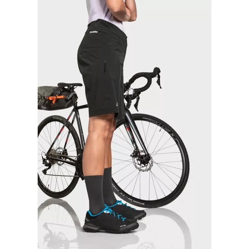Pantalón corto de ciclismo Schöffel Danube – mujer, negro, talla S