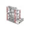 Accesorio para placa de desarrollo DELOCK 18215 — acero inoxidable, plateado, profundidad 30 mm