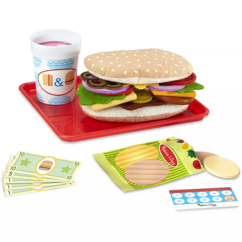 Melissa & Doug Slice & Stack Sandwich Counter 6074860 cocinita de juguete de madera