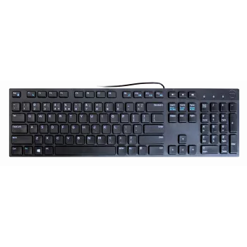 Teclado multimedia con cable Dell KB216 distribución US con teclado numérico — Puerto USB, Full-Size