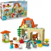 Juguete de construcción LEGO DUPLO cuidado de animales de granja set 10416 — 74 piezas, 2 minifiguras, edad 2+