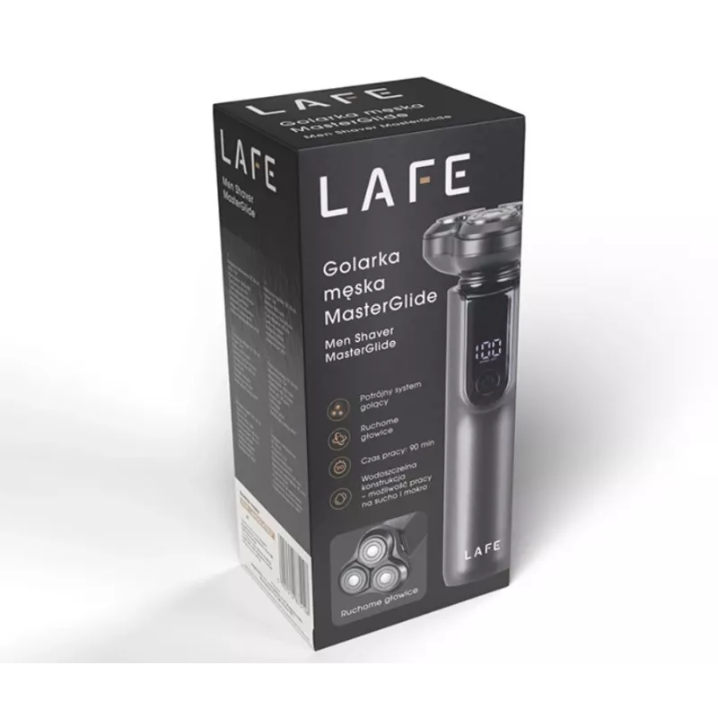 Afeitadora eléctrica LAFE LAFGOL47537 recargable sumergible para uso en húmedo y en seco