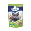 PREVITAL Cat Food Mix 4 Flavors comida húmeda para gatos adultos esterilizados, pollo, ternera, salmón, aves, 96 x 100 g (9,6 kg)